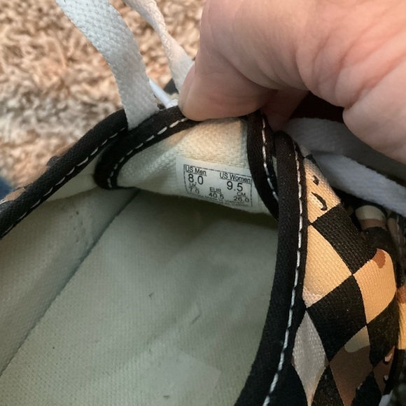 Vans Desert Camo Checkerboard Low Skate Trainers Sneakers Men’s Sz 8 - Picture 7 of 7